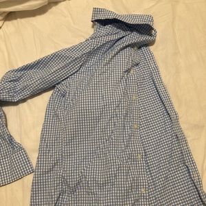 Bonobos L/S Blue gingham Slim fit M